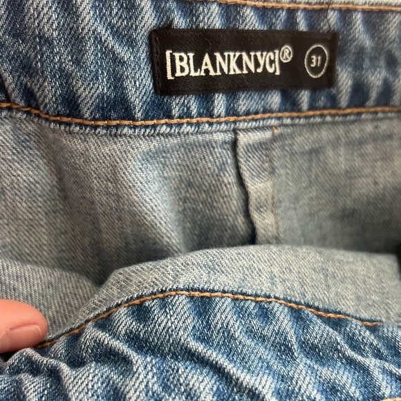 BlankNYC Asymmetrical Denim Wrap Skirt - Picture 14 of 14